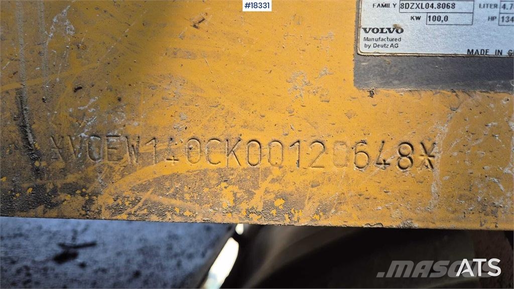 Volvo EW 140 C Lastik tekerli ekskavatörler
