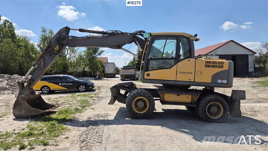 Volvo EW140 C Wheeled Excavator Lastik tekerli ekskavatörler