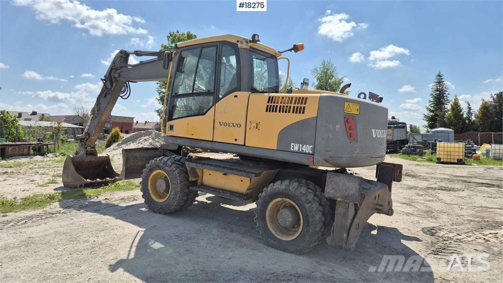 Volvo EW140 C Wheeled Excavator Lastik tekerli ekskavatörler