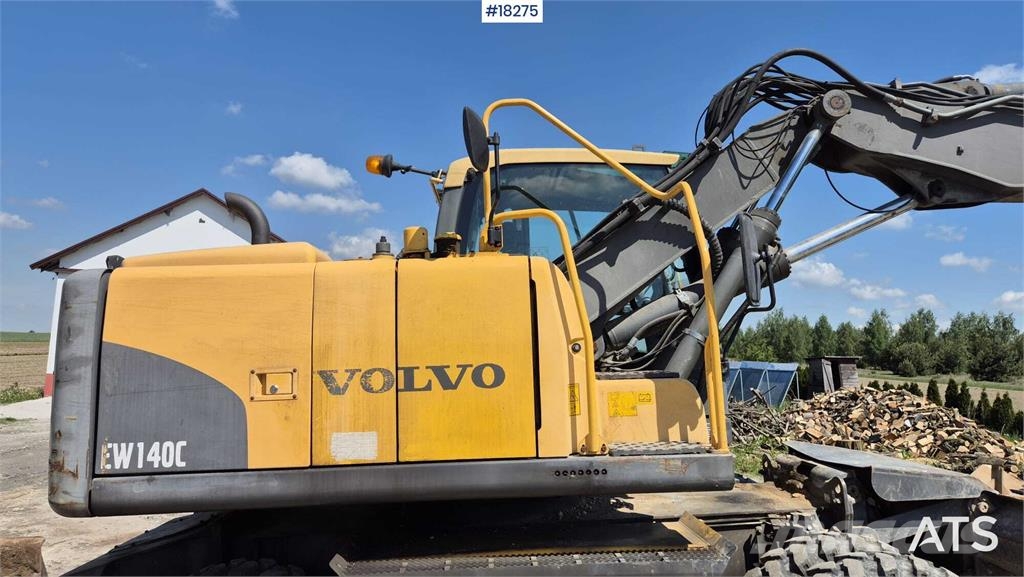 Volvo EW140 C Wheeled Excavator Lastik tekerli ekskavatörler