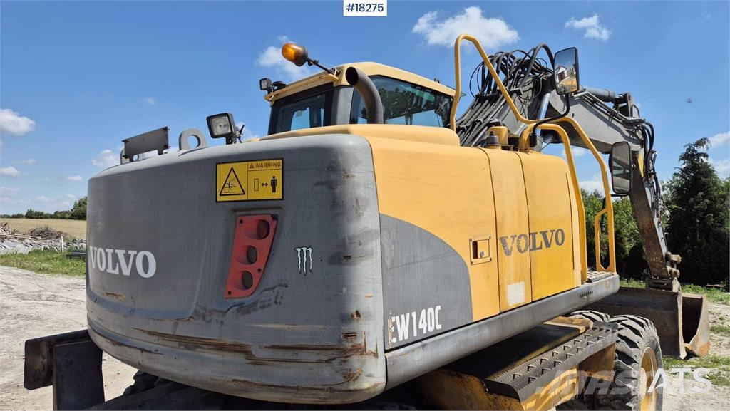 Volvo EW140 C Wheeled Excavator Lastik tekerli ekskavatörler