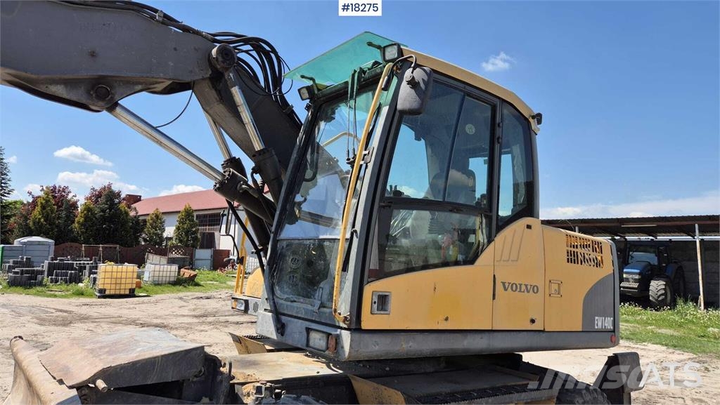 Volvo EW140 C Wheeled Excavator Lastik tekerli ekskavatörler