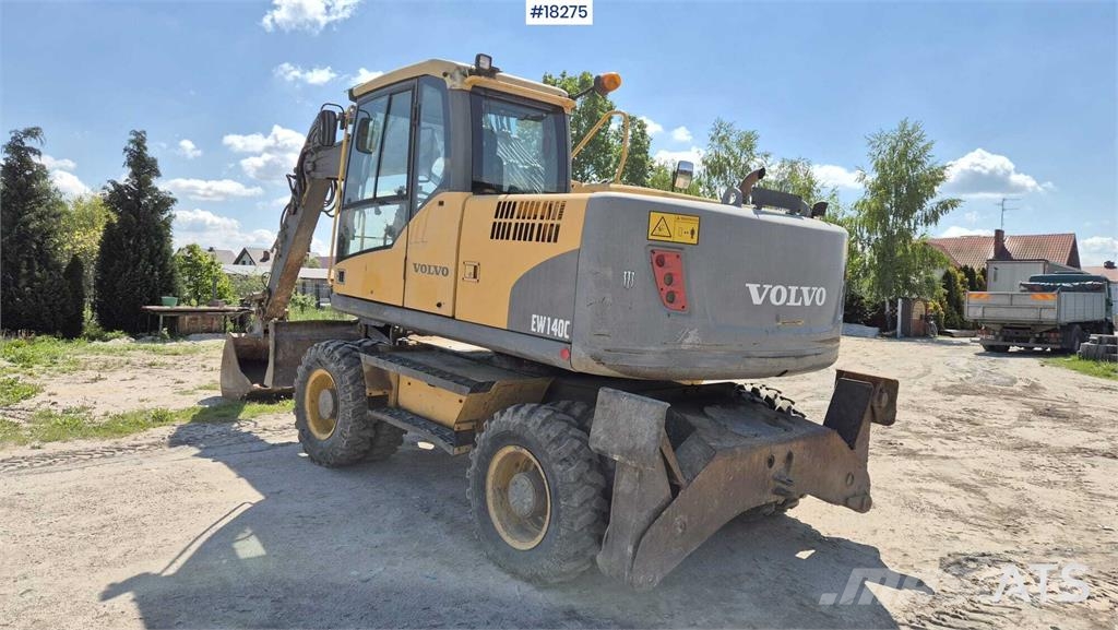 Volvo EW140 C Wheeled Excavator Lastik tekerli ekskavatörler