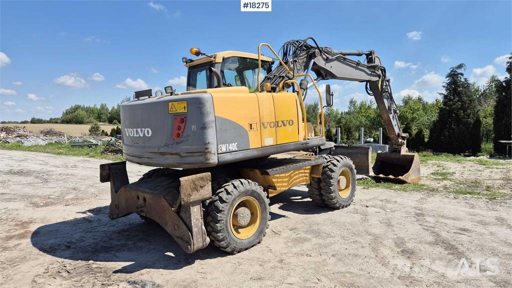 Volvo EW140 C Wheeled Excavator Lastik tekerli ekskavatörler