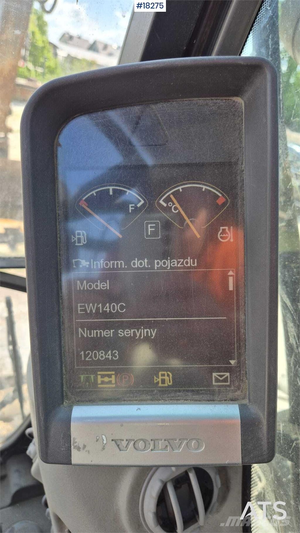 Volvo EW140 C Wheeled Excavator Lastik tekerli ekskavatörler