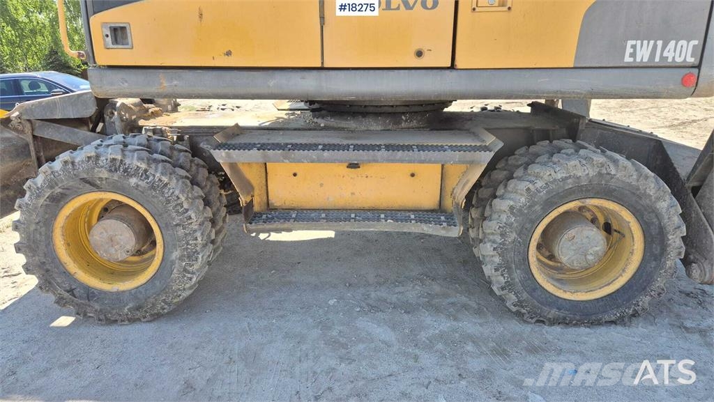 Volvo EW140 C Wheeled Excavator Lastik tekerli ekskavatörler