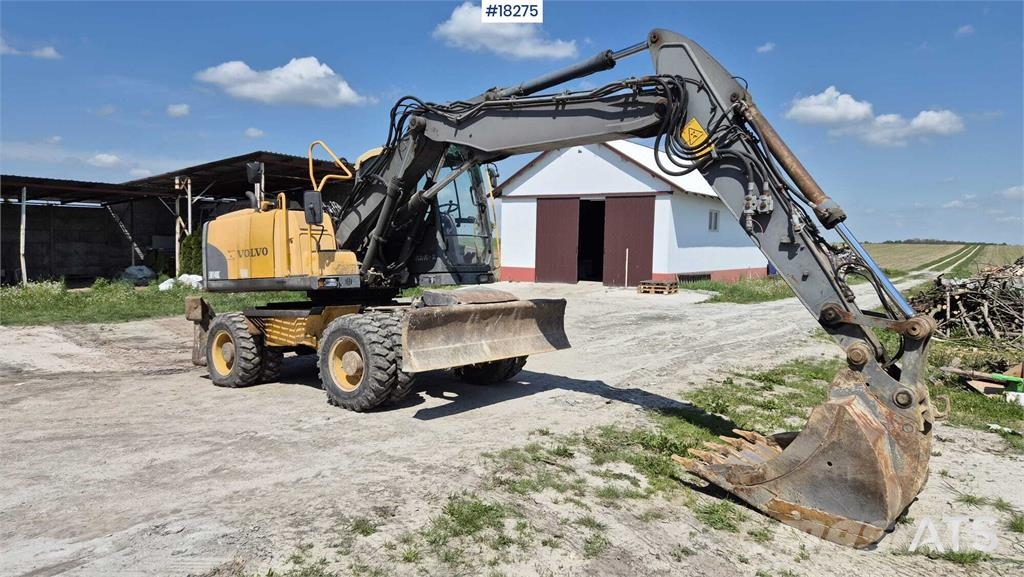 Volvo EW140 C Wheeled Excavator Lastik tekerli ekskavatörler