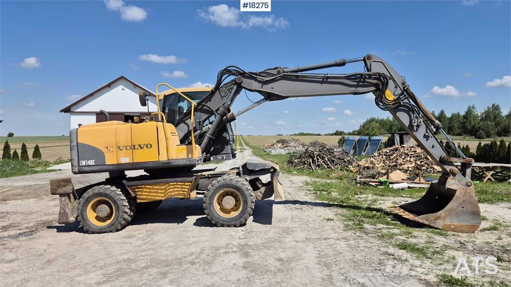 Volvo EW140 C Wheeled Excavator Lastik tekerli ekskavatörler