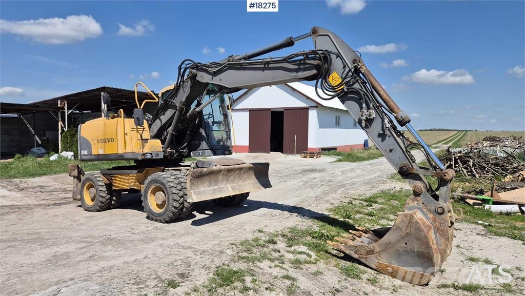 Volvo EW140 C Wheeled Excavator Lastik tekerli ekskavatörler