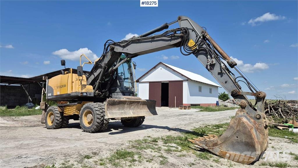 Volvo EW140 C Wheeled Excavator Lastik tekerli ekskavatörler