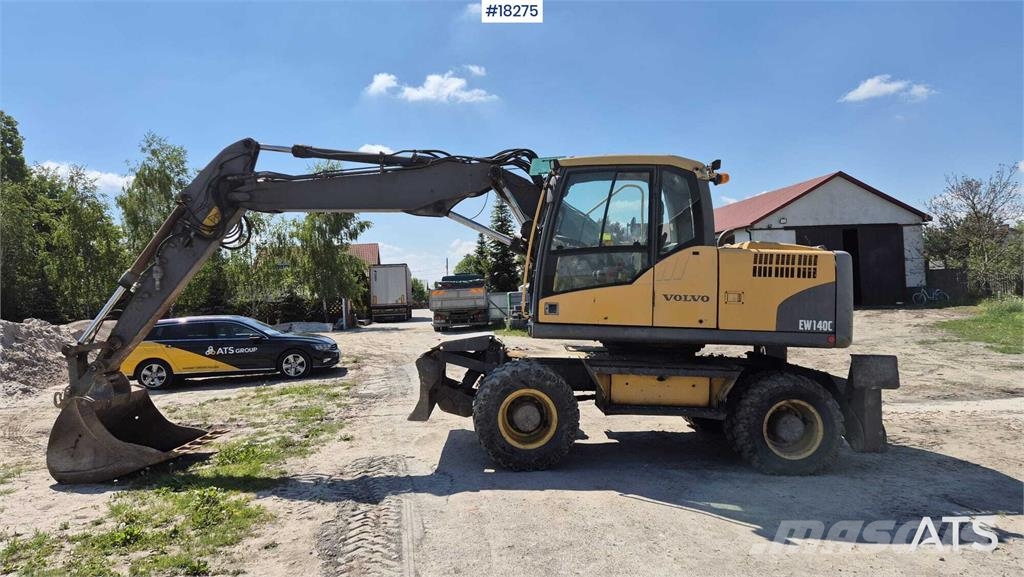 Volvo EW140 C Wheeled Excavator Lastik tekerli ekskavatörler