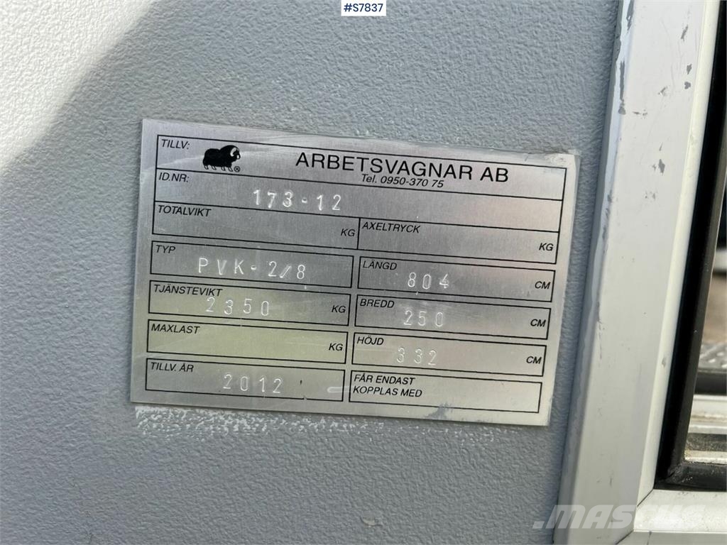  Arbetsvagnar PVK-2/8 Bouwkeet