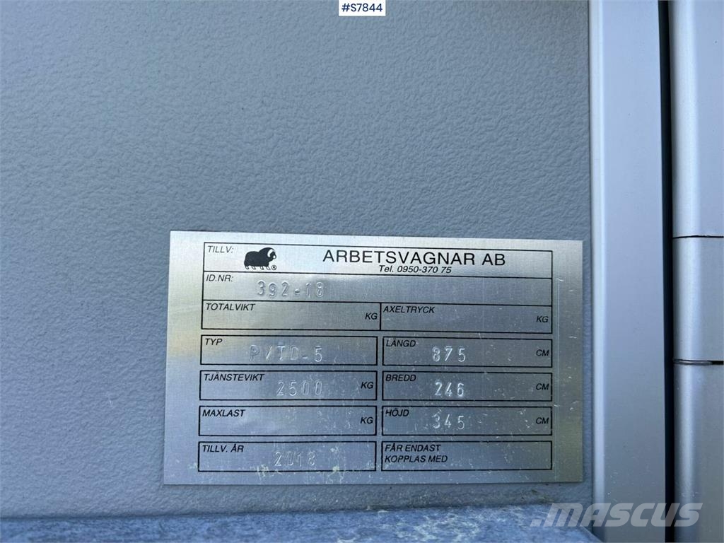 Arbetsvagnar PVTD-5 Bouwkeet