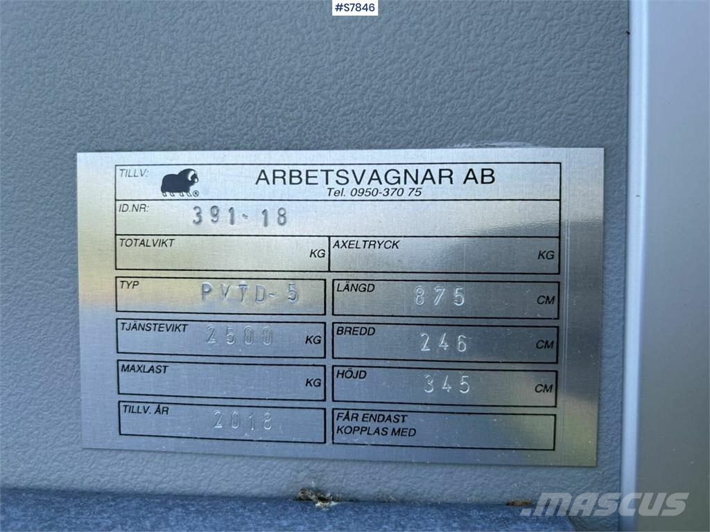 Arbetsvagnar PVTD-5 Bouwkeet