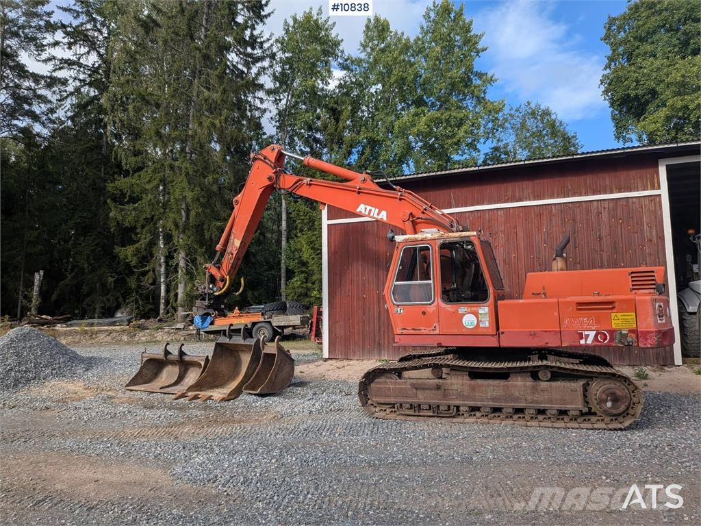 Atlas 1704 Excavator with Attachments Rupsgraafmachines