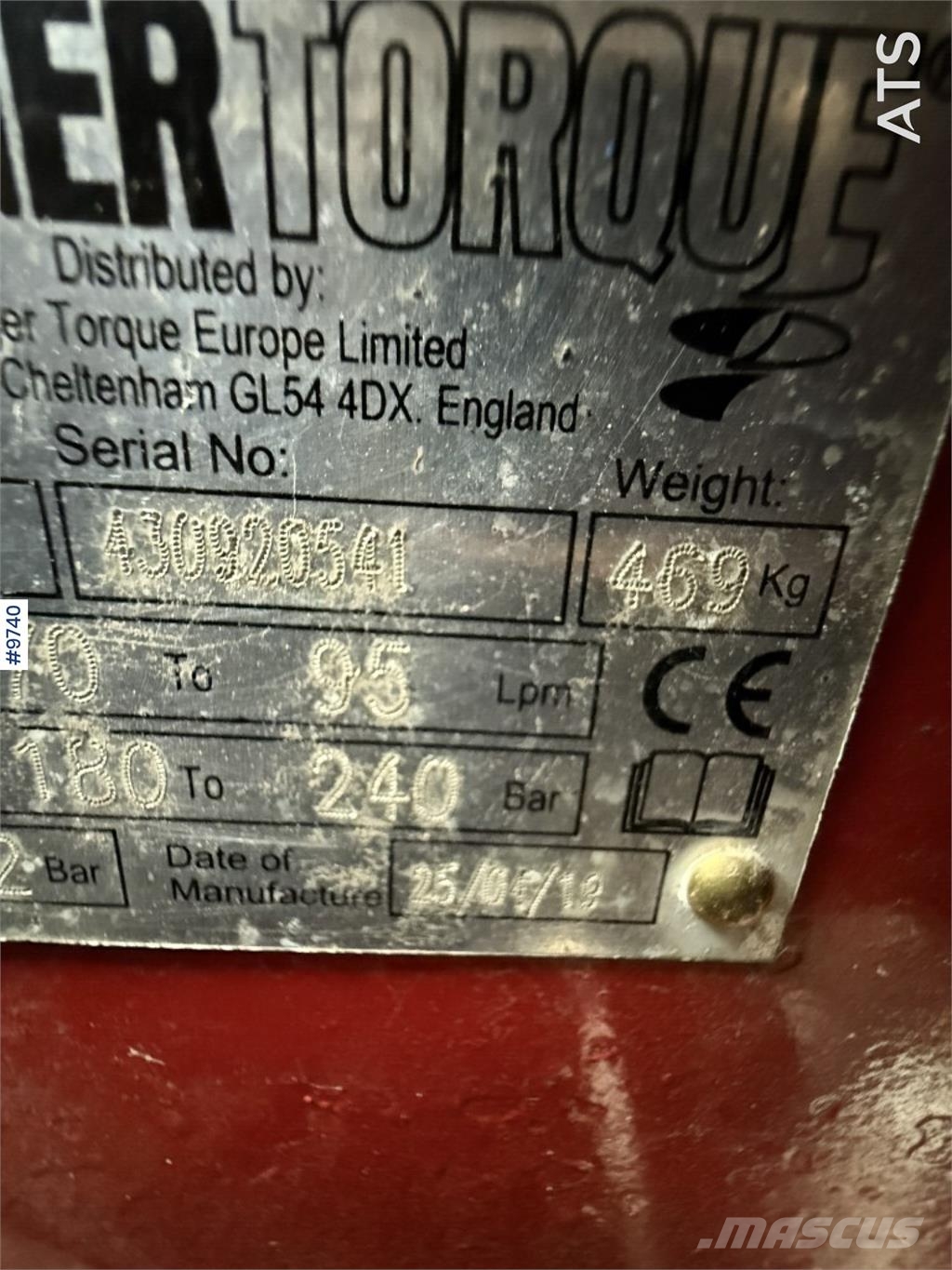 Auger Torque XHD 900 Экскаваторные стрелы