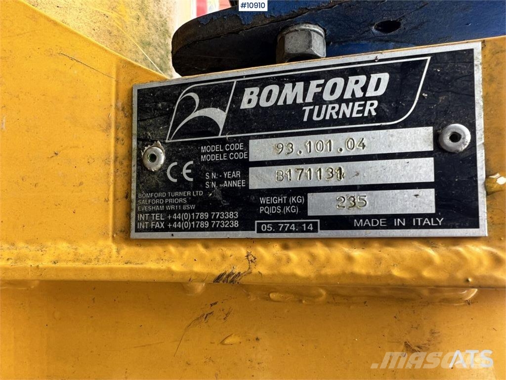 Bomford Turner Flailbot Andet tilbehør