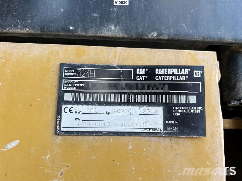 CAT 324 EL (VIDEO) Escavatori cingolati