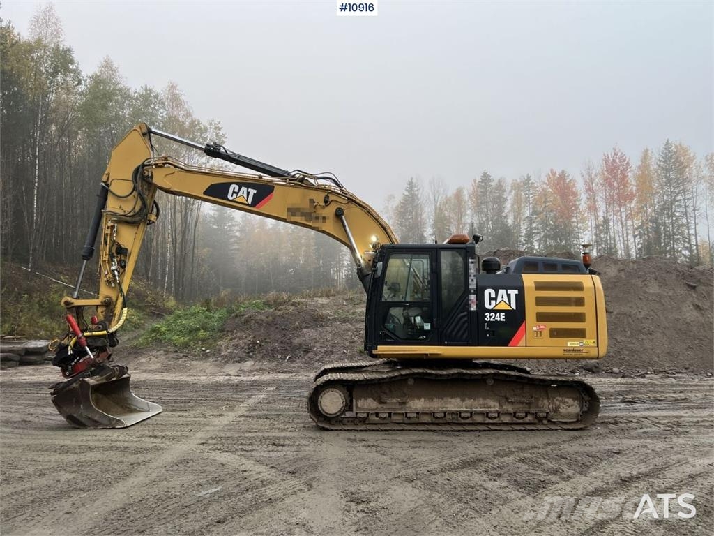 CAT 324 ELN Excavator with Bucket Crawler excavators