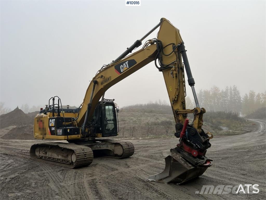 CAT 324 ELN Excavator with Bucket Crawler excavators