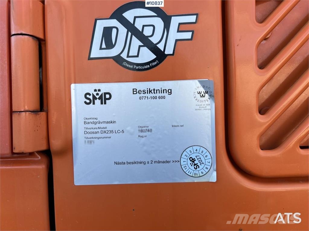 Doosan DX235NLC-5 with Excavation System Roomikekskavaatorid