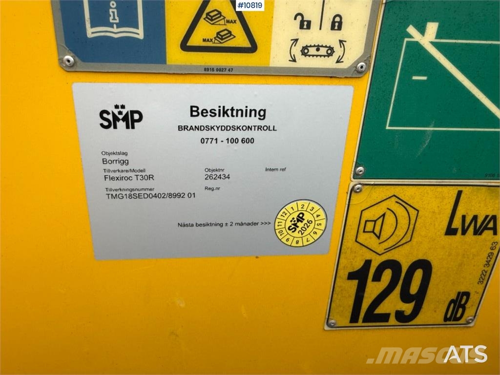 Epiroc Flexiroc T30R-03 Drilling Rig Underground Cable Bolters