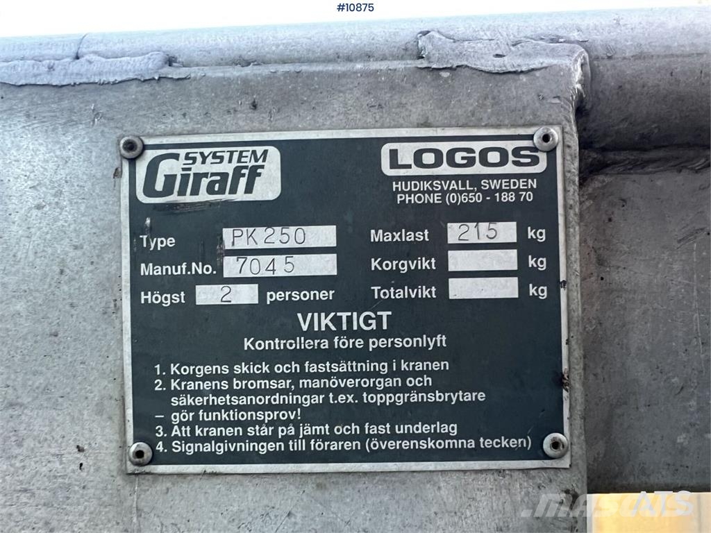 Giraff PK250 Basket Entreprenad - Övrigt