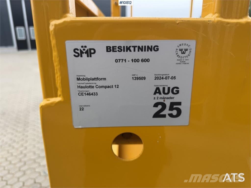 Haulotte Compact 12 Scissor Lift Käärtõstukid