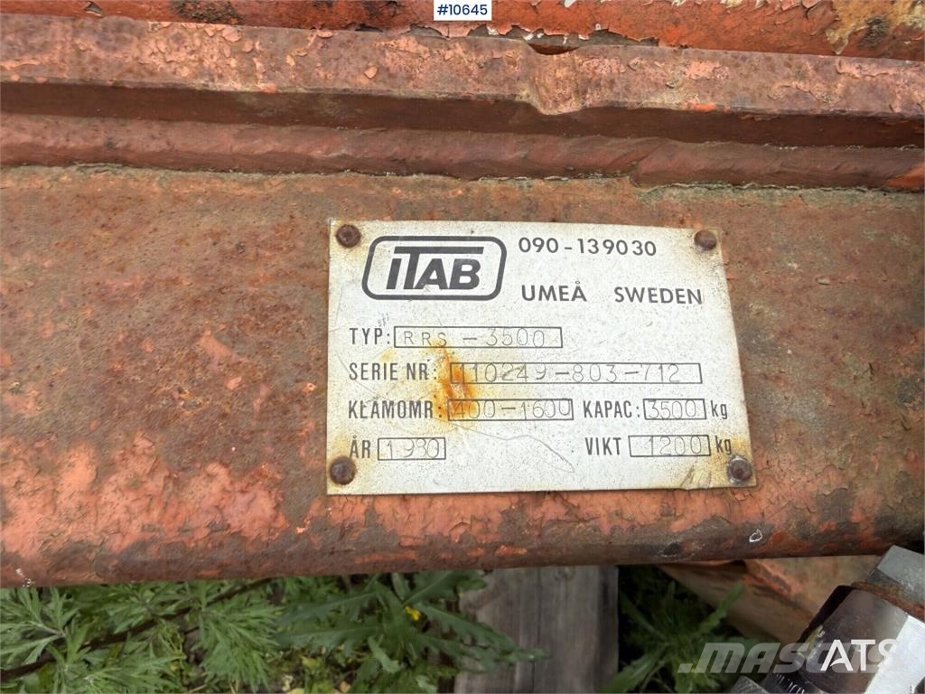 ITAB RRS-3500 Clamp attachment 其他组件