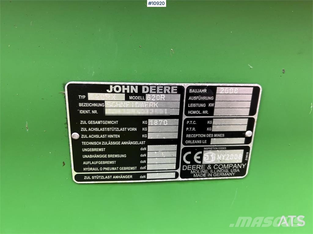 John Deere W540 حصادات