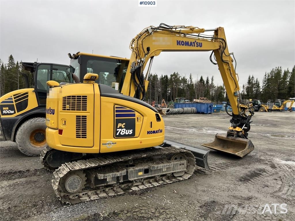 Komatsu PC78US with Bucket Crawler excavators