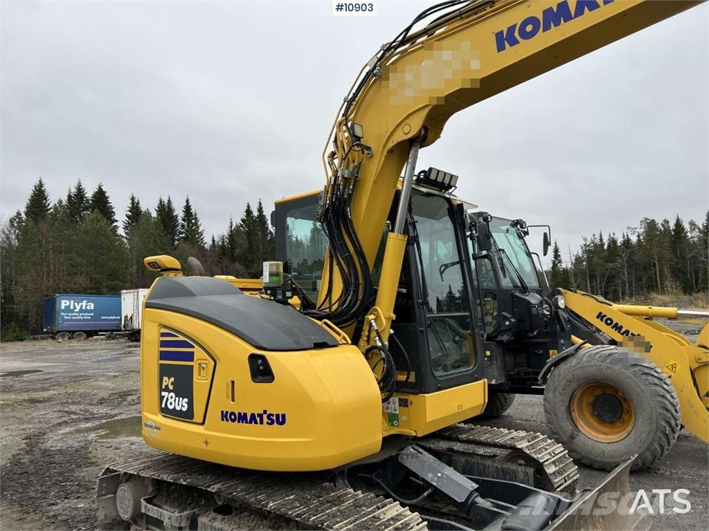 Komatsu PC78US with Bucket Crawler excavators