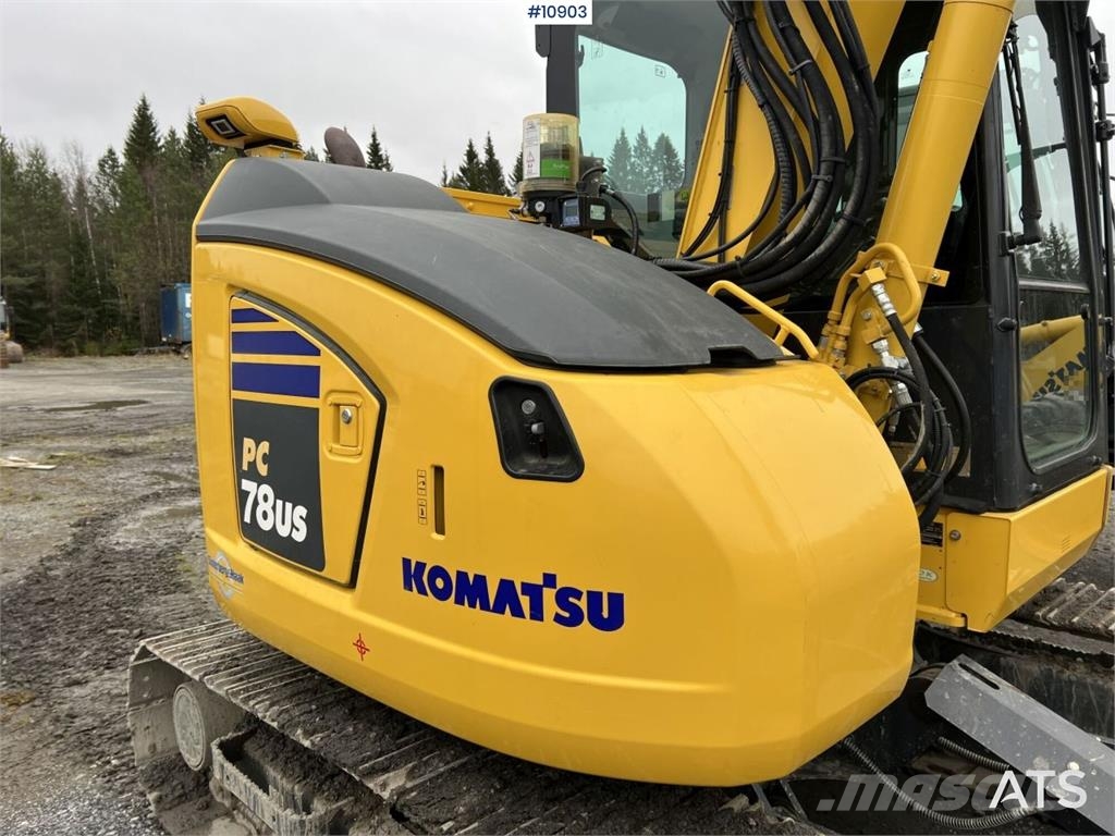 Komatsu PC78US with Bucket Crawler excavators
