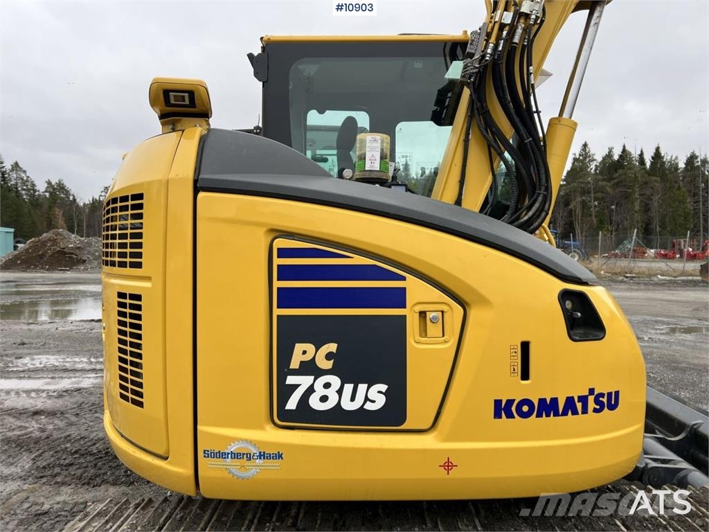Komatsu PC78US with Bucket Crawler excavators