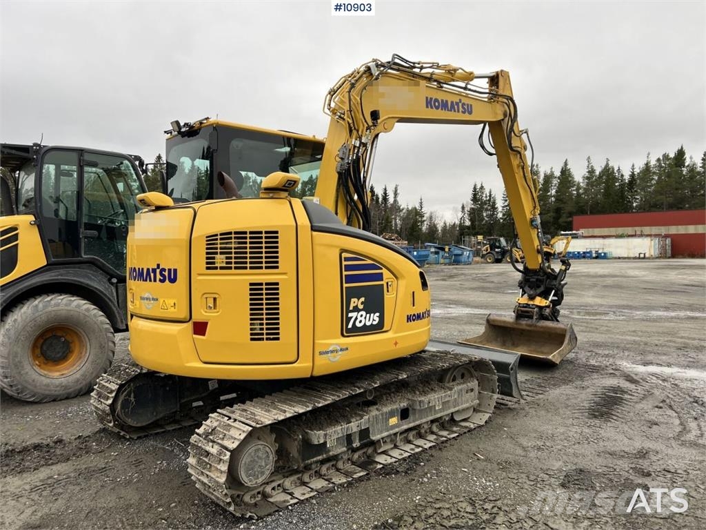Komatsu PC78US with Bucket Crawler excavators