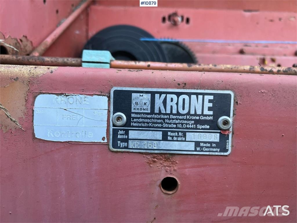 Krone round baler Rundbalspressar