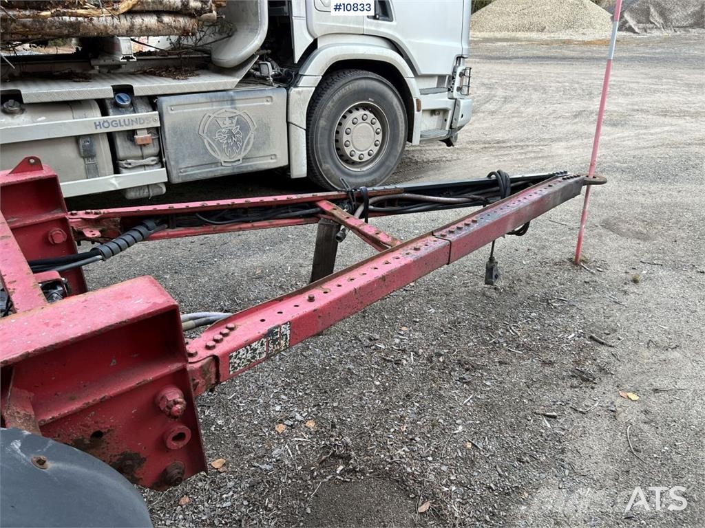 LEFAB V4 100 Log Trailer, 4-Axle Kokmateriālu vešanas piekabes