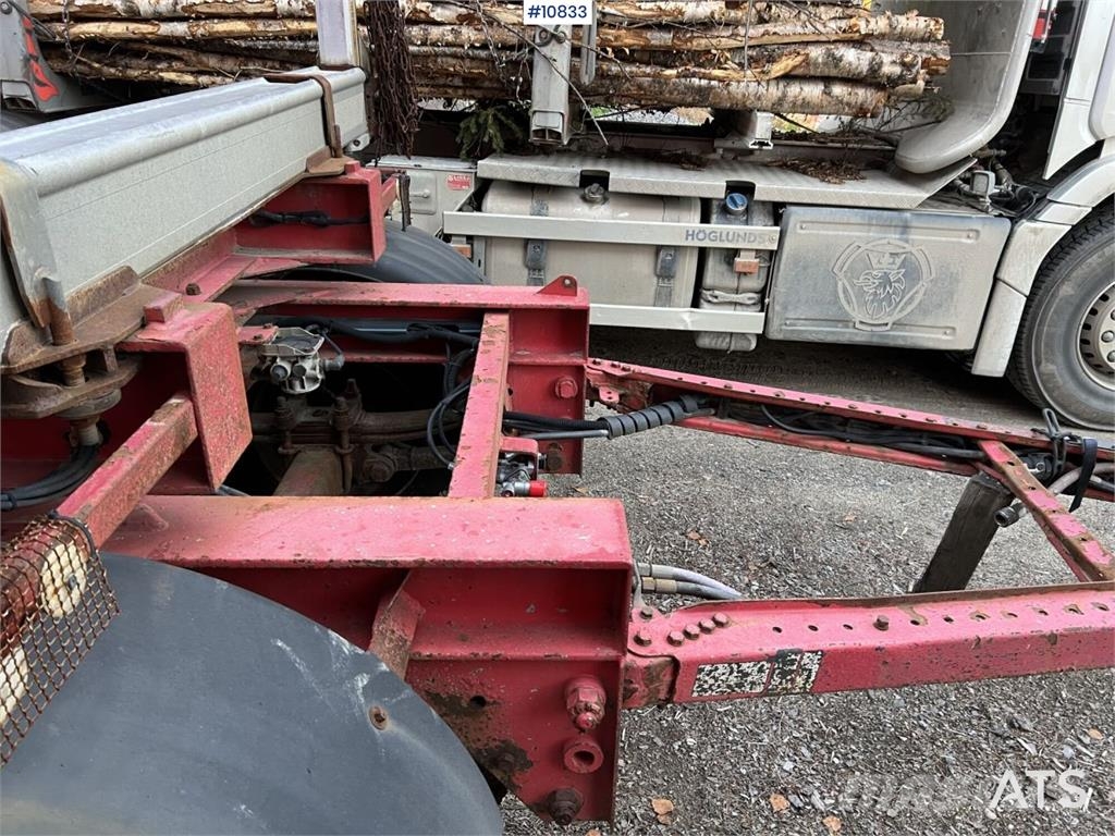 LEFAB V4 100 Log Trailer, 4-Axle Kokmateriālu vešanas piekabes