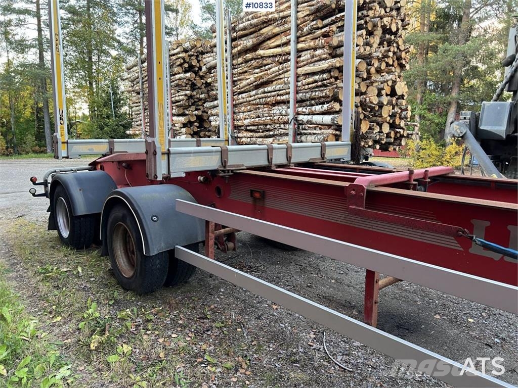 LEFAB V4 100 Log Trailer, 4-Axle Kokmateriālu vešanas piekabes