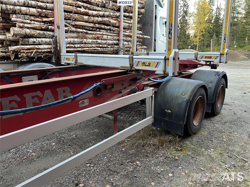 LEFAB V4 100 Log Trailer, 4-Axle Kokmateriālu vešanas piekabes