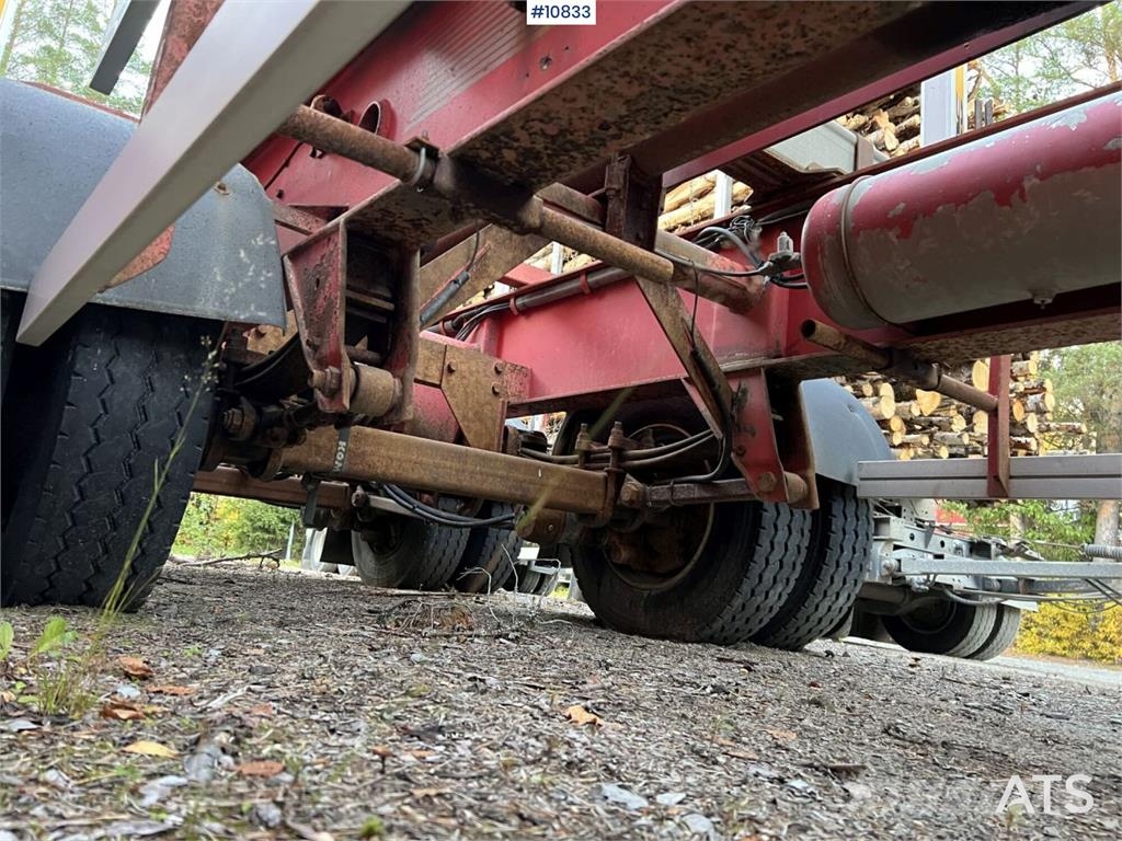 LEFAB V4 100 Log Trailer, 4-Axle Kokmateriālu vešanas piekabes