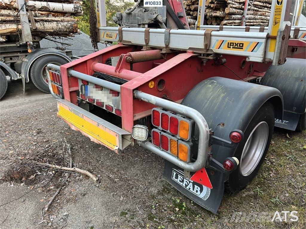 LEFAB V4 100 Log Trailer, 4-Axle Kokmateriālu vešanas piekabes