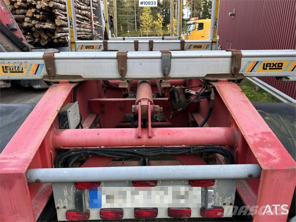 LEFAB V4 100 Log Trailer, 4-Axle Kokmateriālu vešanas piekabes