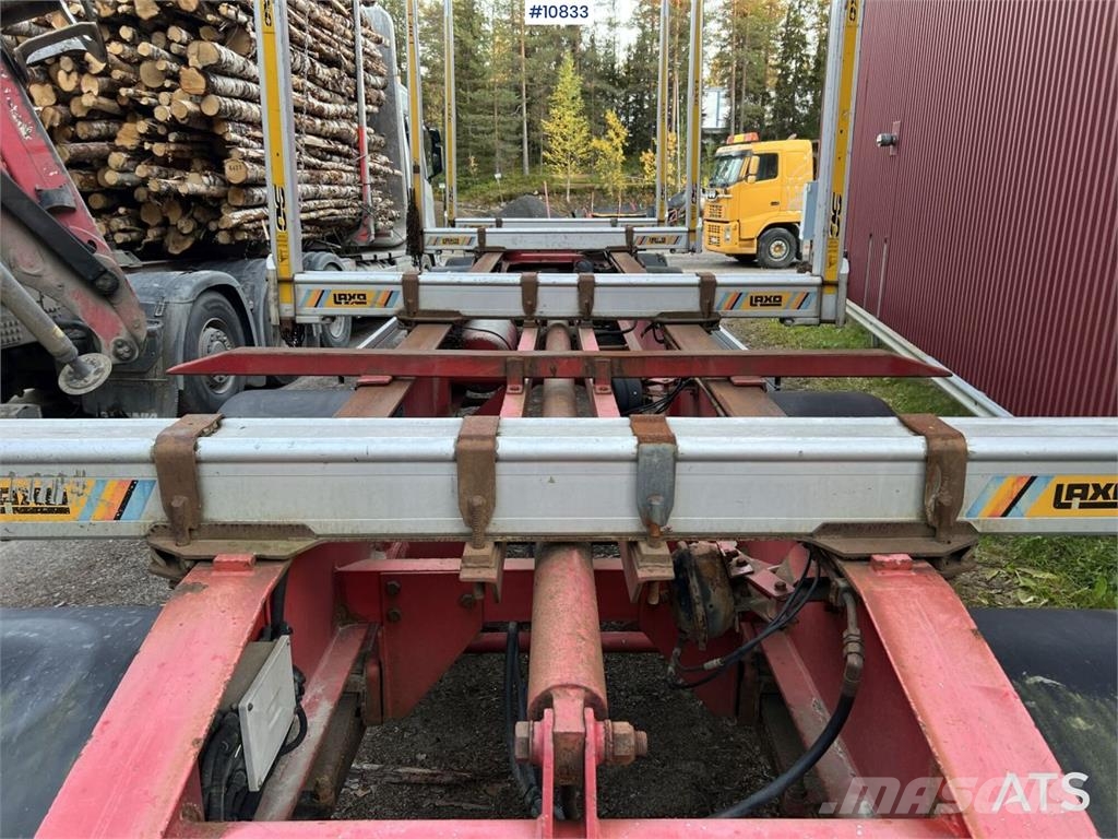 LEFAB V4 100 Log Trailer, 4-Axle Kokmateriālu vešanas piekabes