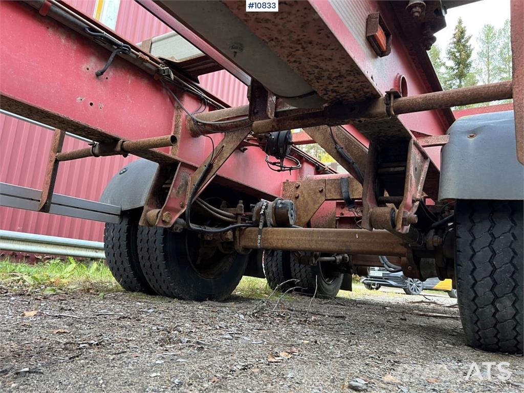 LEFAB V4 100 Log Trailer, 4-Axle Kokmateriālu vešanas piekabes