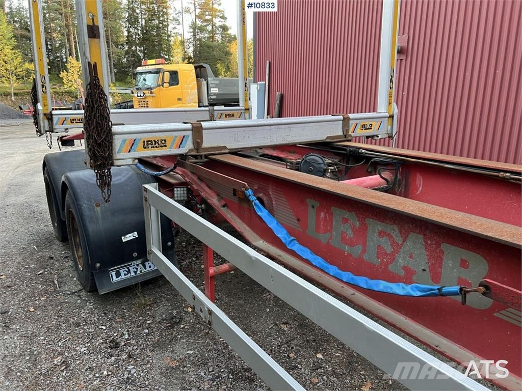 LEFAB V4 100 Log Trailer, 4-Axle Kokmateriālu vešanas piekabes