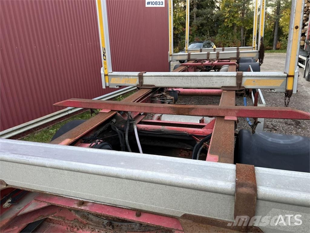 LEFAB V4 100 Log Trailer, 4-Axle Kokmateriālu vešanas piekabes