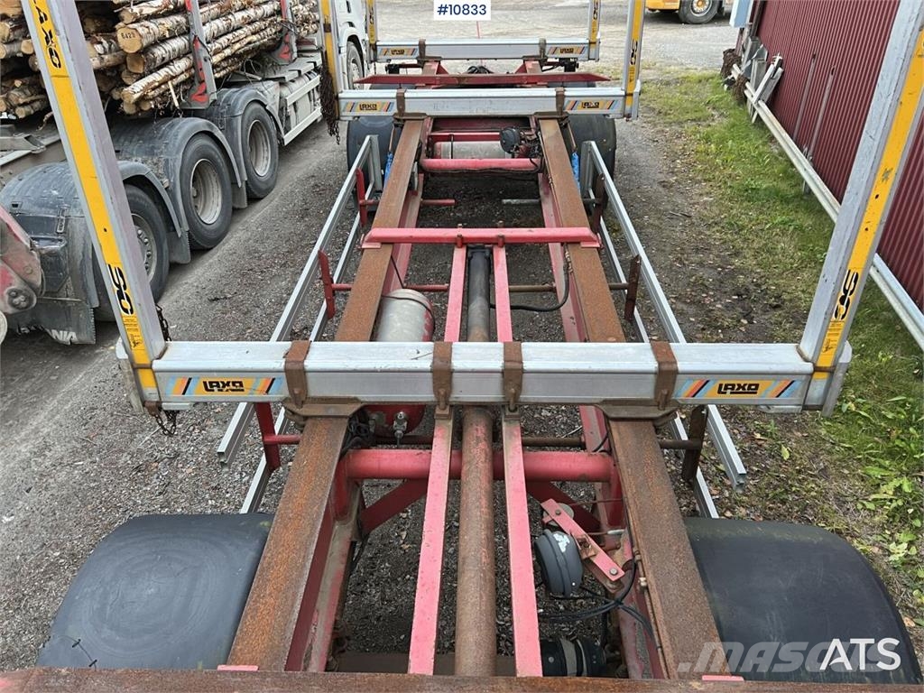 LEFAB V4 100 Log Trailer, 4-Axle Kokmateriālu vešanas piekabes