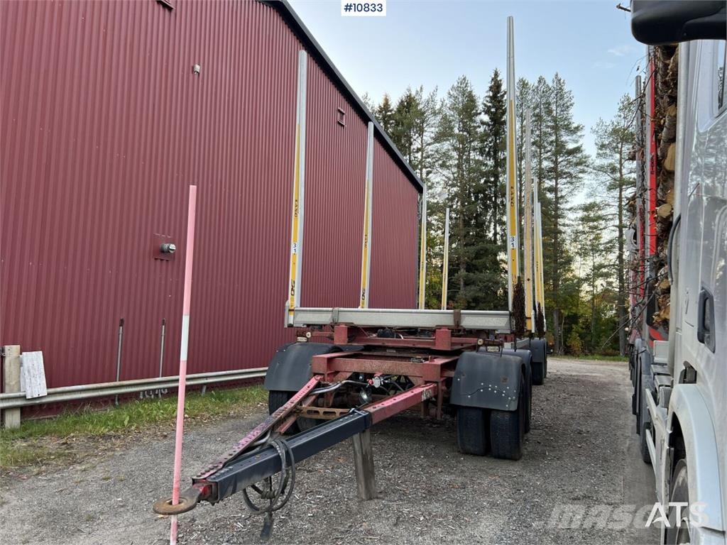 LEFAB V4 100 Log Trailer, 4-Axle Kokmateriālu vešanas piekabes