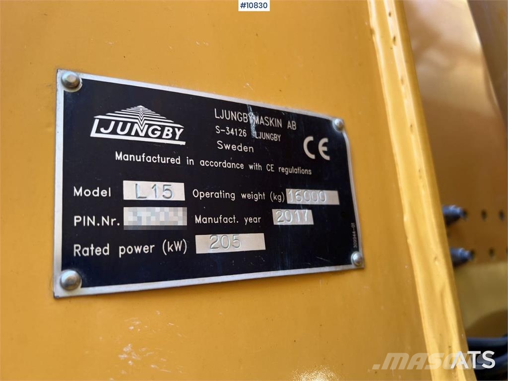 Ljungby L15 Wheel Loader with Attachments Rataslaadurid